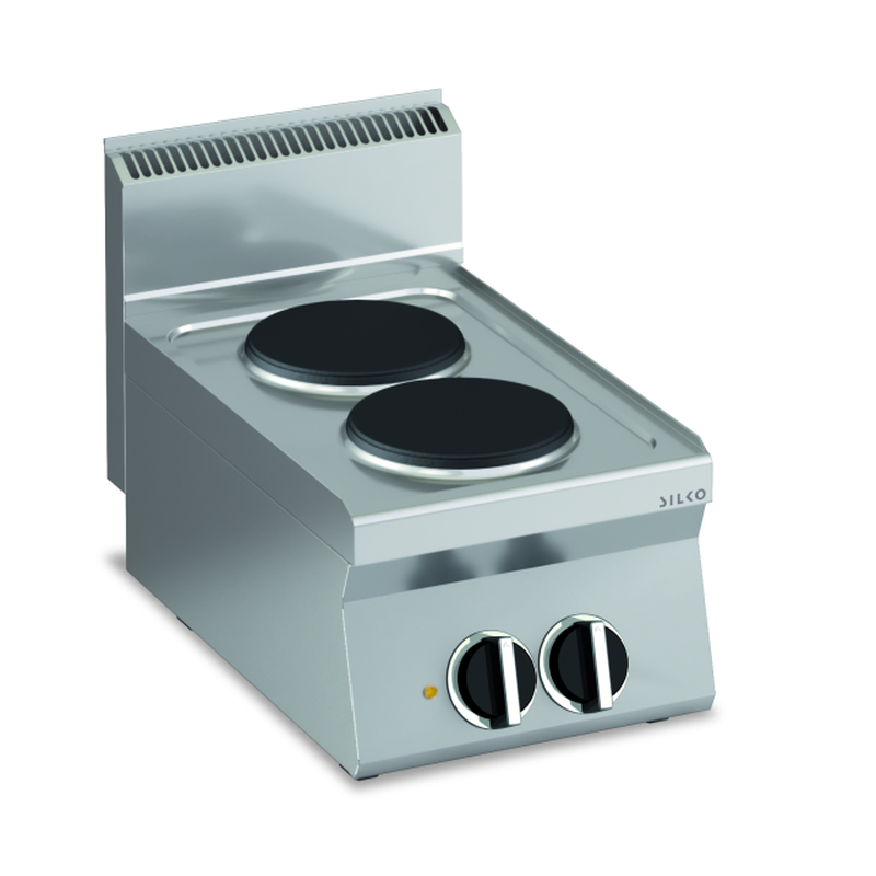 Elektro-Kochfläche mit 2 runden Platten Tischgerät | KBS 10211308 - KBS Gastrotechnik