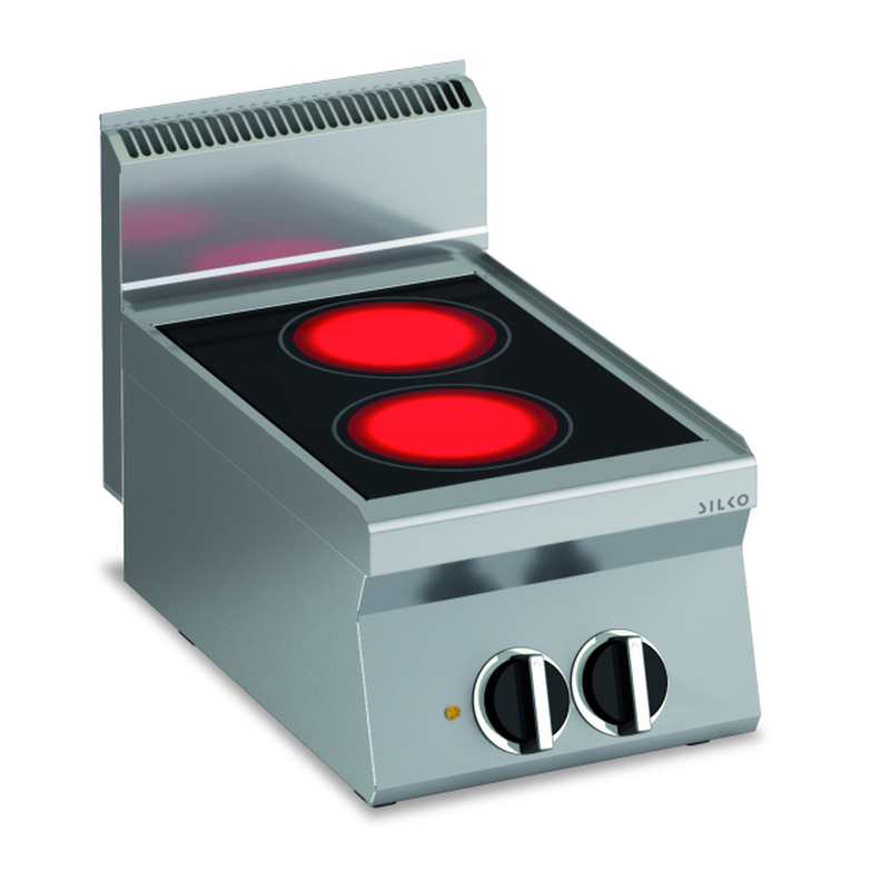 Glaskeramik Elektro-Kochfläche mit 2 Kochflächen Tischgerät | KBS 10211312 - KBS Gastrotechnik