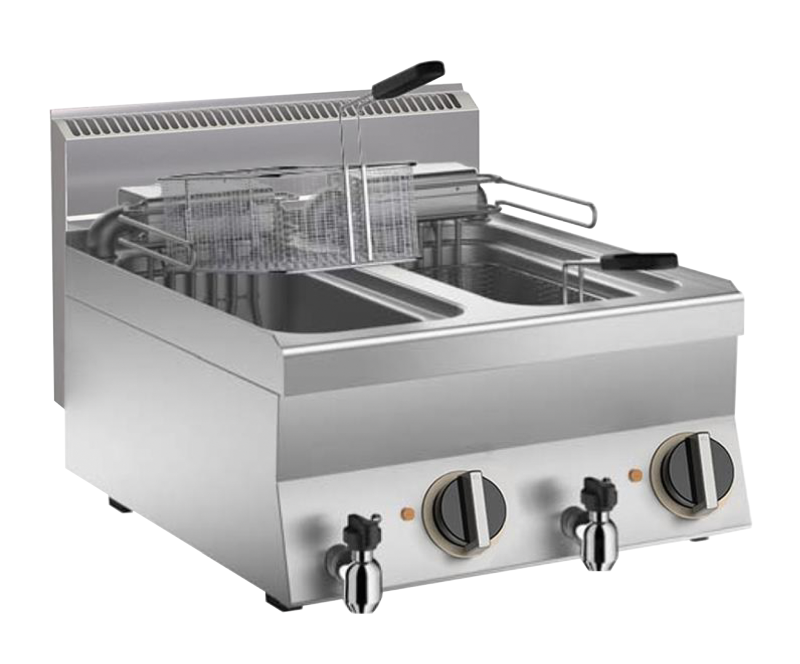 Elektro Fritteuse 2 x 10 lt. 18kW Tischgerät | KBS 10214304 - KBS Gastrotechnik