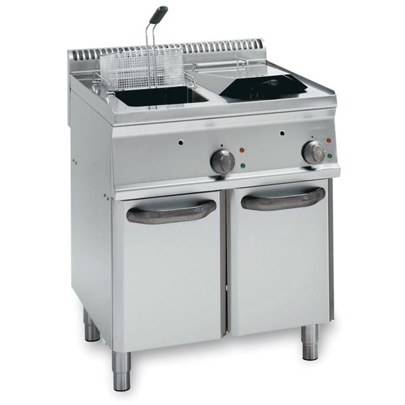 Elektro-Fritteuse 2 Becken 2x 14 Liter Standgerät | KBS 10314002 - KBS Gastrotechnik