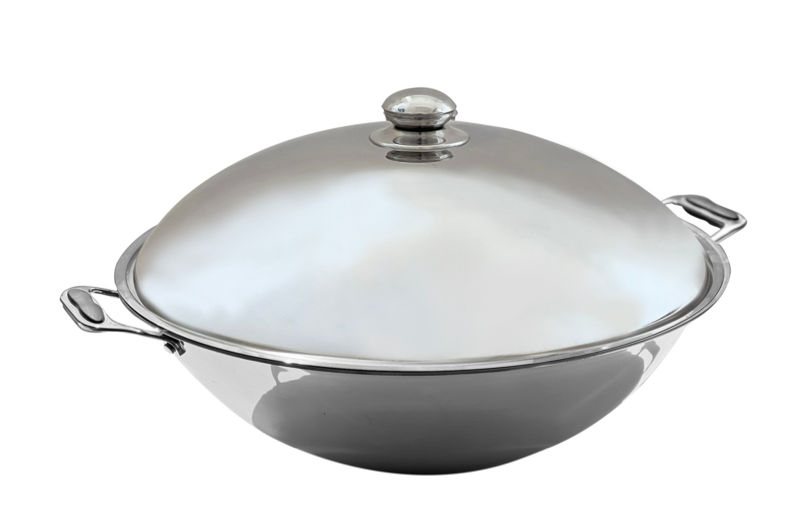 Induktions-Wokpfanne Ø400 mm mit 2 Haltegriffen | KBS 10911021 - KBS Gastrotechnik