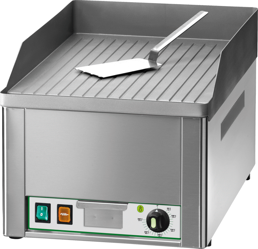 Elektro-Grillplatte 1 Heizzone gerillt 3kW | KBS 10921013 - KBS Gastrotechnik