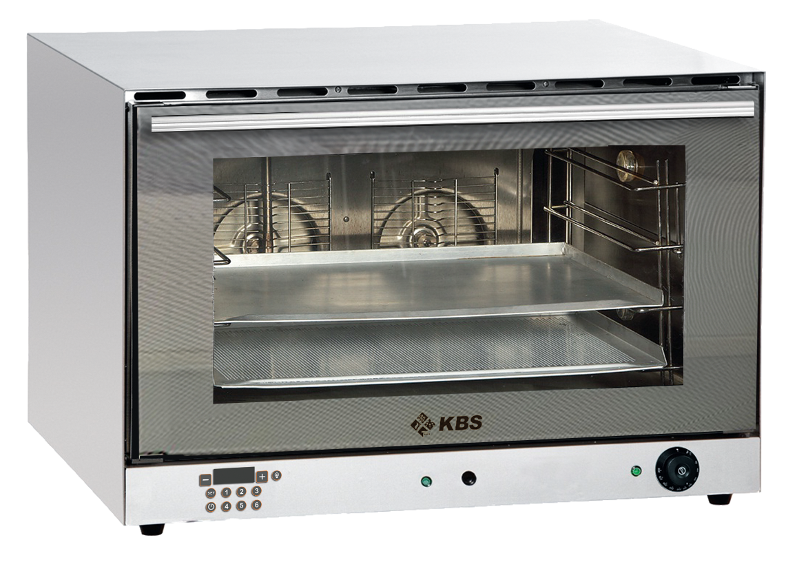 Heißluftofen Euronorm 6,4 kW mit manueller Beschwadung und digitaler Zeitanzeige | KBS 11112011