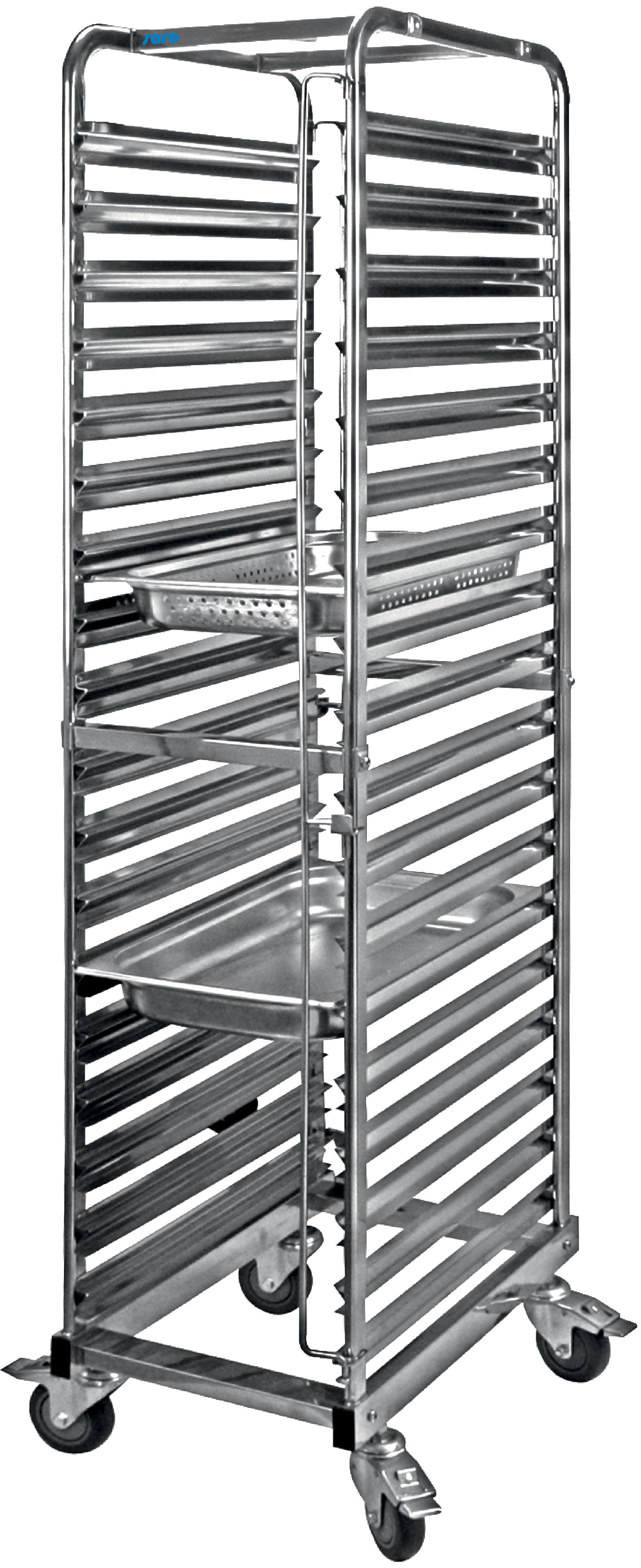 Regalwagen für Backbleche 600 x 400 mm Modell LIAM | Saro 350-1010