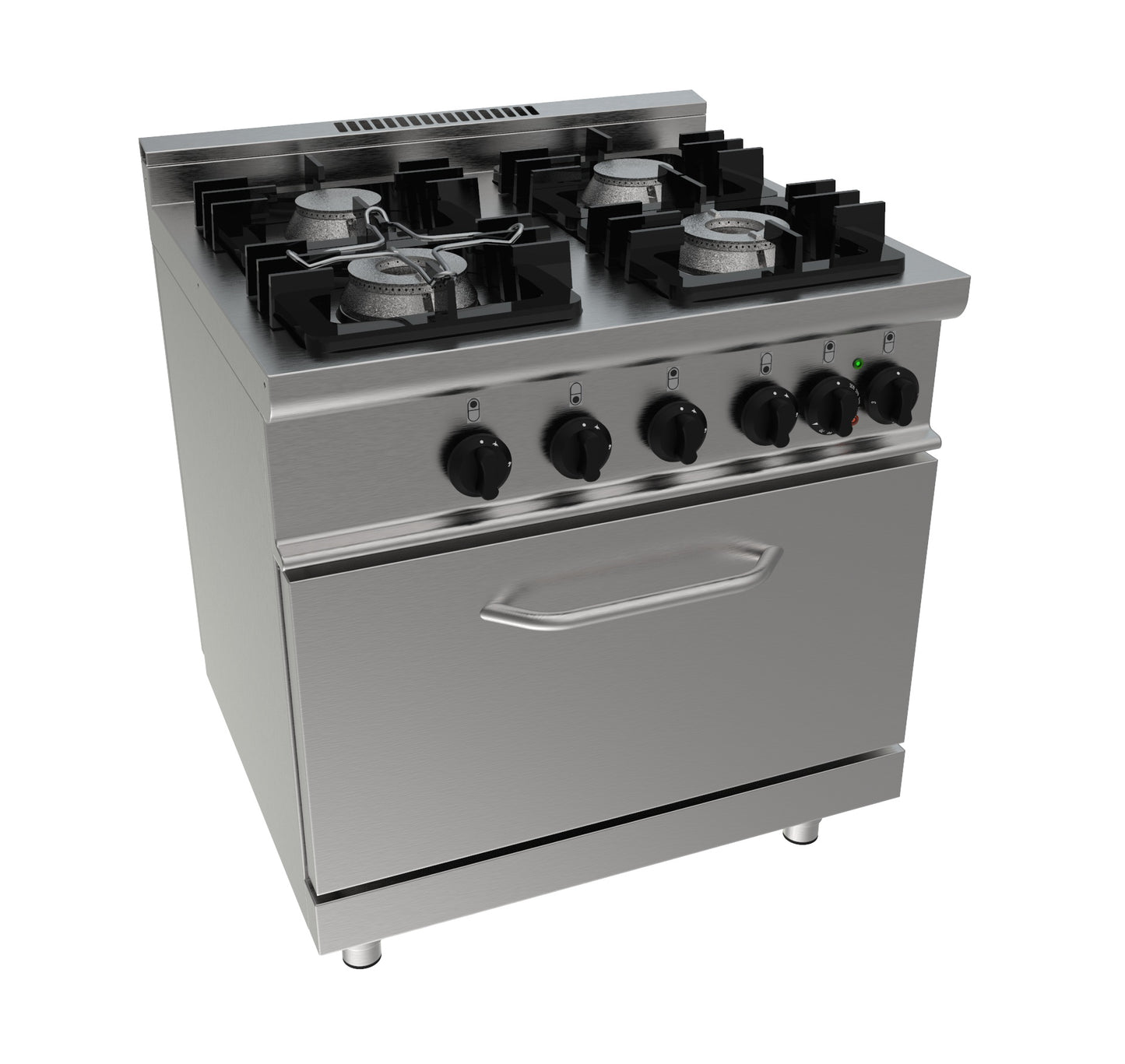 Gasherd mit Elektrobackofen Modell E7/KUPG4LE | Saro 423-1035