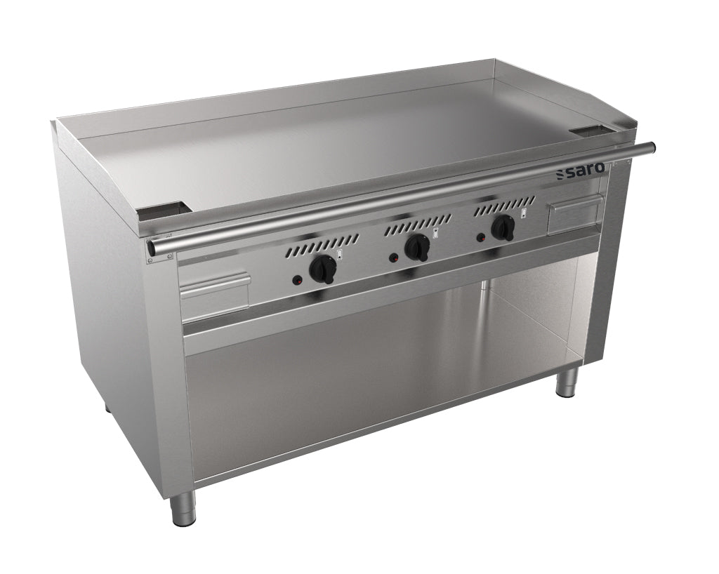 Gas-Teppanyakigrill offenem Unterbau Modell TEB3/140 G | Saro 423-3105