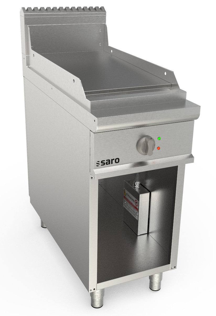 Elektrogriddleplatte 400 mm breit Stand glatt Modell LQ / FTE2BAL | Saro 423-8725