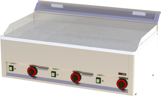 Elektro-Grillplatte 3 Heizzonen Grillfläche glatt/gerillt Auftischgerät | KBS 10112405 - KBS Gastrotechnik