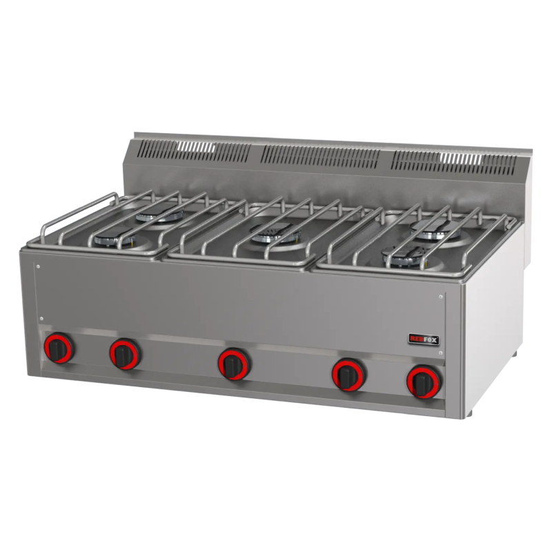 Gas-Kochfläche mit 5 Brenner Tischgerät | KBS 10121404 - KBS Gastrotechnik