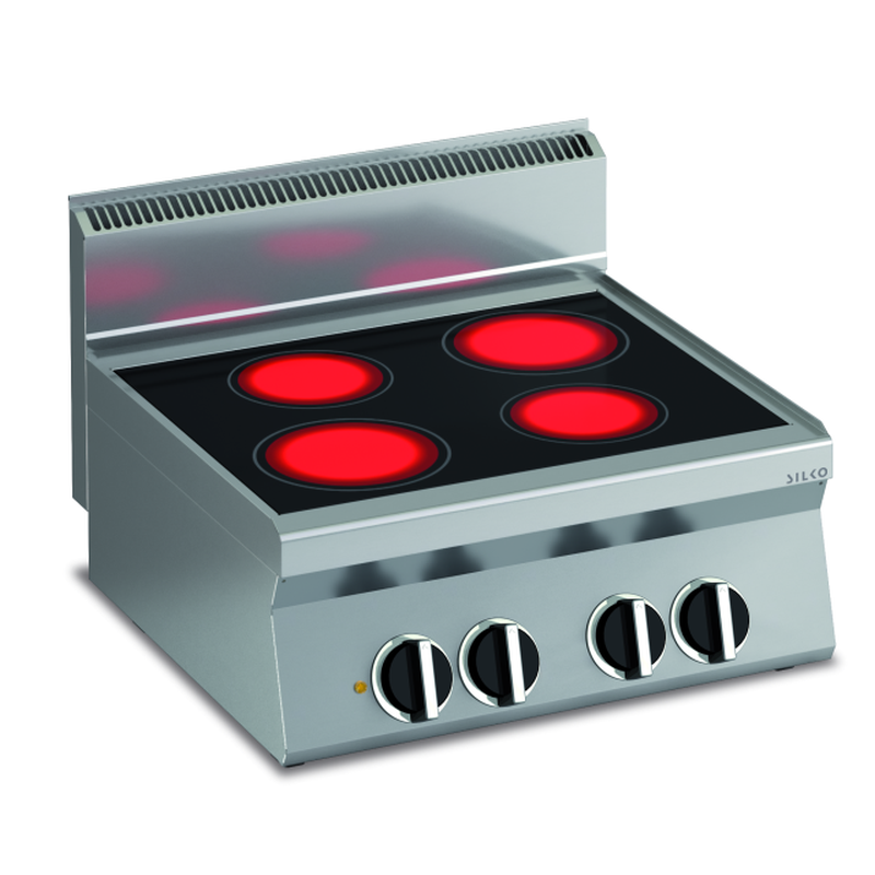 Glaskeramik Elektro-Kochfläche mit 4 Kochflächen Tischgerät | KBS 10211314 - KBS Gastrotechnik