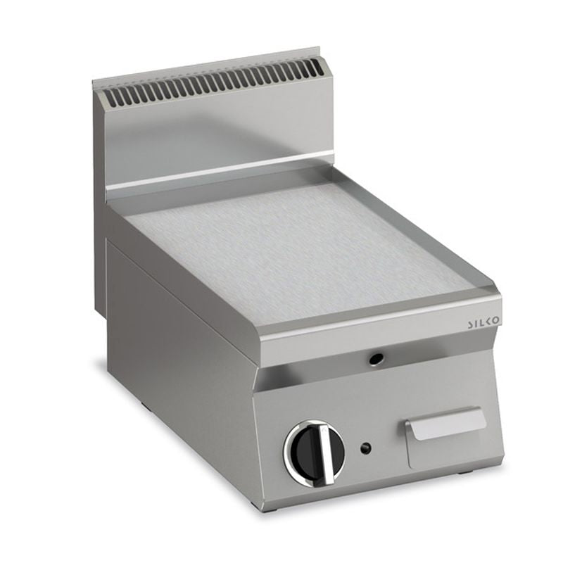 Elektro Grillplatte glatt hartverchromt mit 2 Heizzonen Tischgerät | KBS 10212305 - KBS Gastrotechnik