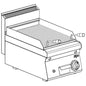 Gas Lavasteingrill 1 Heizzone Tischgerät | KBS 10222312 - KBS Gastrotechnik