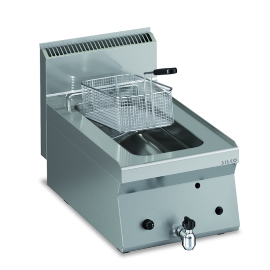 Gas Fritteuse 1 x 8 lt. Tischgerät | KBS 10224301 - KBS Gastrotechnik