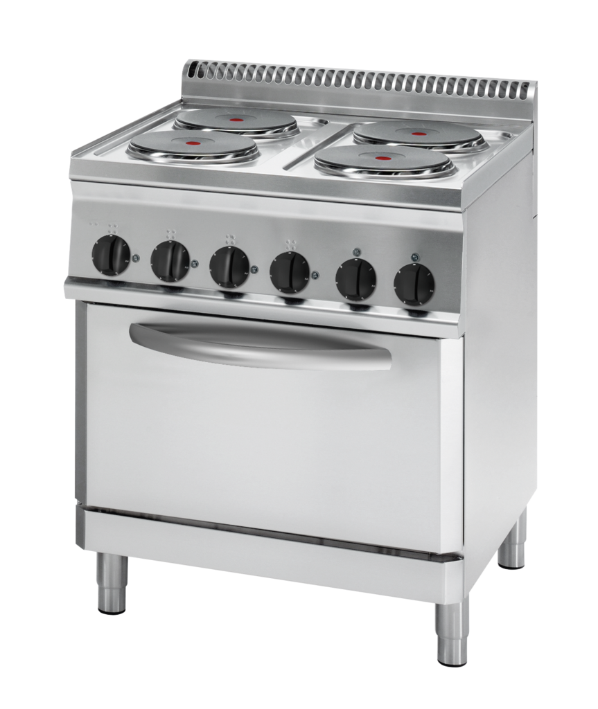 Elektro-Herd mit 4 Kochplatten und Umluftbackofen | KBS 10311013 - KBS Gastrotechnik