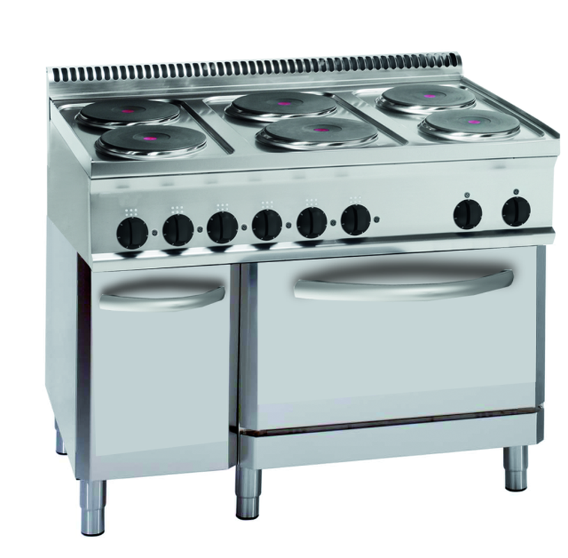 Elektro-Herd 6 Platten Umluft-Elektro-Backofen | KBS 10311014 - KBS Gastrotechnik