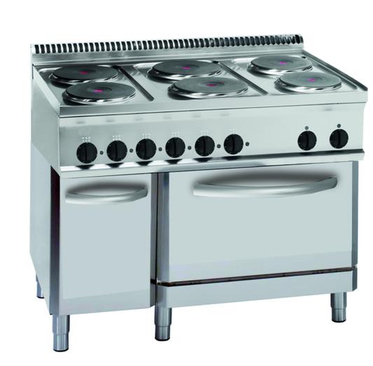 Elektro-Herd 6 Platten Umluft-Elektro-Backofen | KBS 10311014 - KBS Gastrotechnik