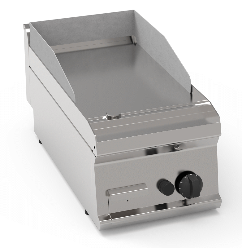 Gas-Grillplatte glatt hartverchromt mit 2 Heizzonen Tischgerät | KBS 10322014 - KBS Gastrotechnik