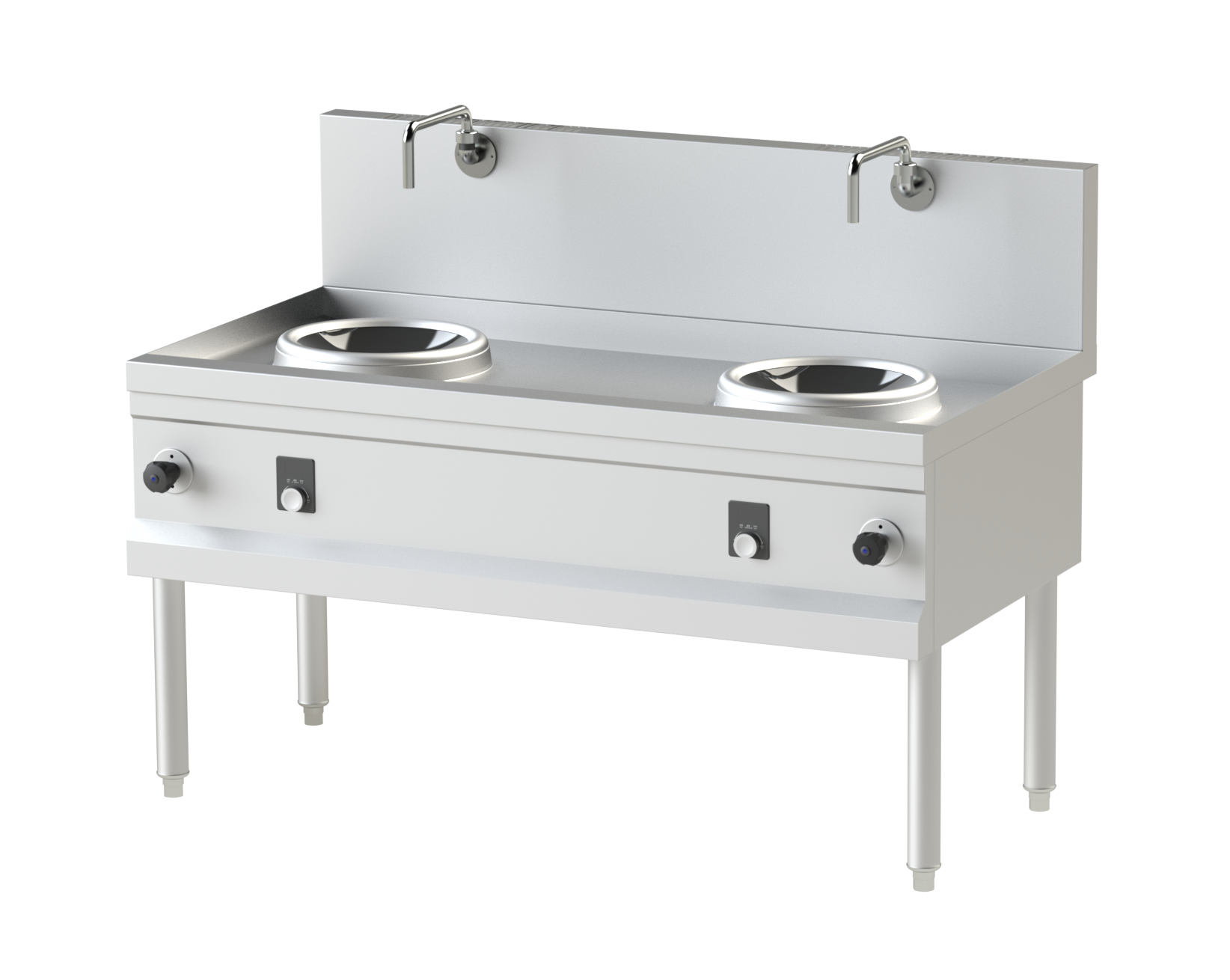 Wokherd 2 Brenner Wand-Modell 5kW | KBS 10732005 - KBS Gastrotechnik