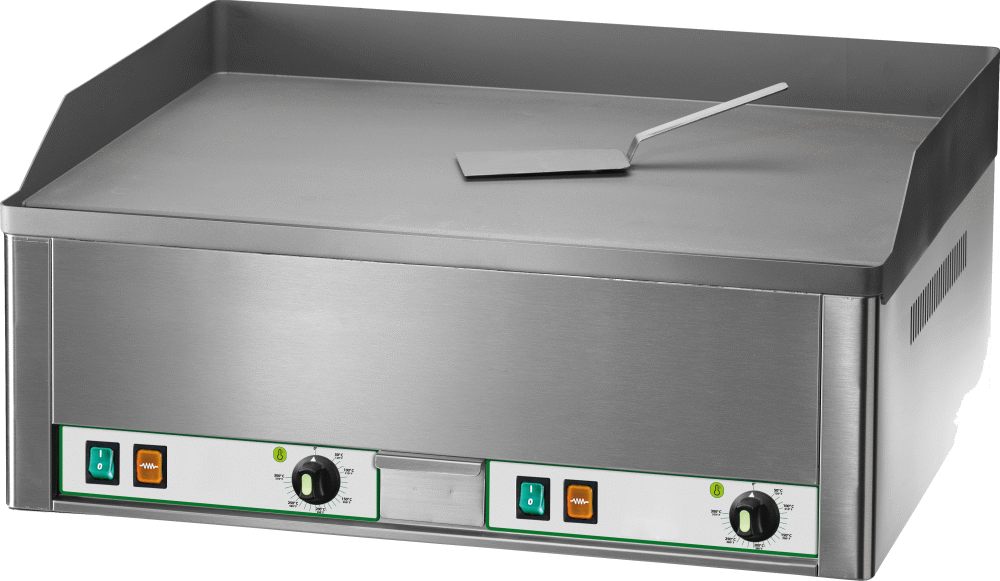 Elektro-Grillplatte 2 Heizzonen glatt 6kW | KBS 10921012 - KBS Gastrotechnik