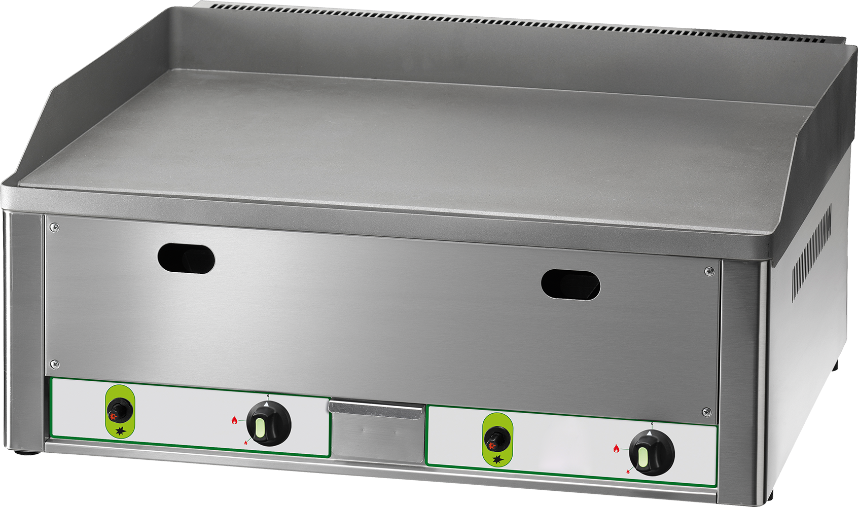 Gas-Grillplatte 2 Heizzonen glatt 8kW | KBS 10921016 - KBS Gastrotechnik