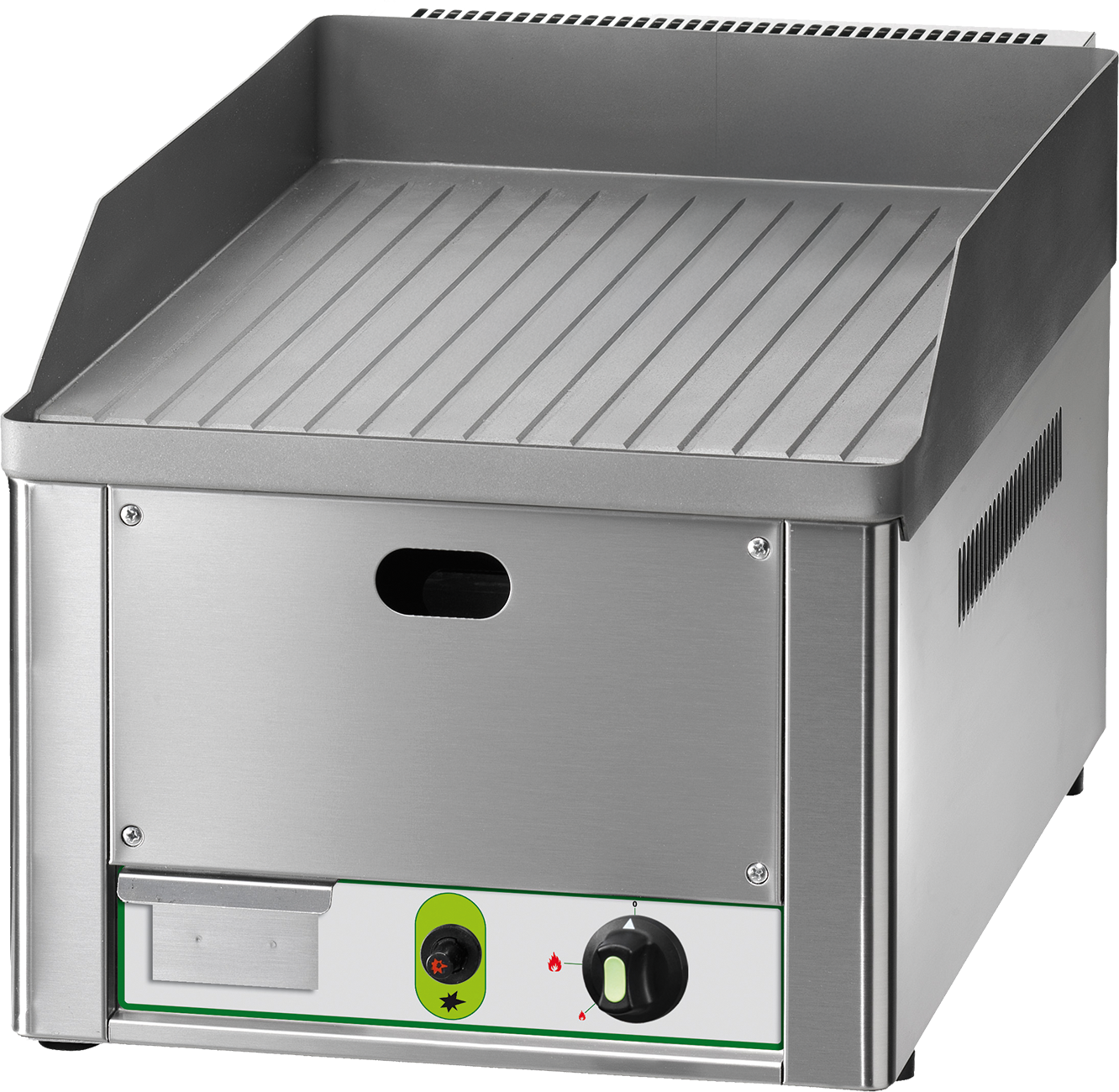 Gas-Grillplatte 1 Heizzone gerillt 4kW | KBS 10921017 - KBS Gastrotechnik