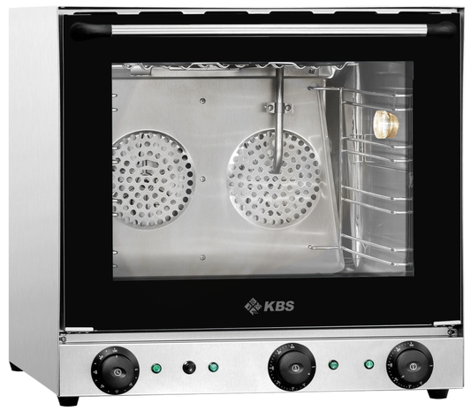 Heißluftofen Premium 2,7 kW mit manueller Beschwadung und 2 kW Grillfunktion | KBS 11112008 - KBS Gastrotechnik