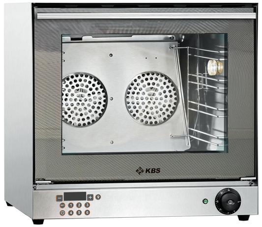 Heißluftofen 2,7 kW für 4 Bleche/Roste 430x320mm und digitaler Zeitanzeige | KBS 11112015 - KBS Gastrotechnik