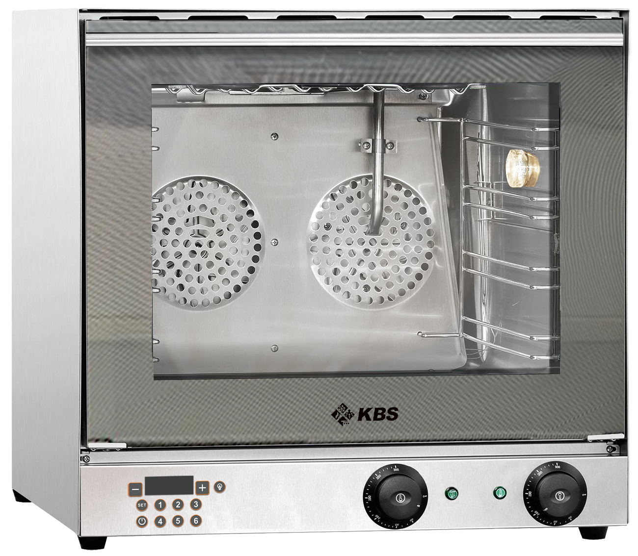 Heißluftofen Premium 2,7 kW manuelle Beschwadung Grillfunktion digitale Anzeige | KBS 11112016 - KBS Gastrotechnik