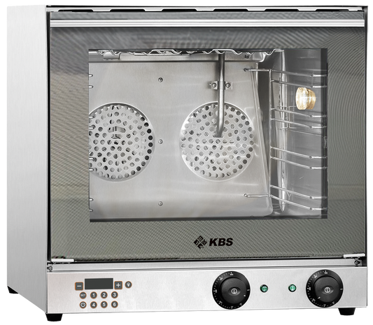 Heißluftofen Premium 2,7 kW manuelle Beschwadung Grillfunktion digitale Anzeige | KBS 11112016 - KBS Gastrotechnik