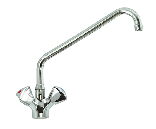 STYL Knebel-Mischbatterie mit Schwenkhahn 1/2 Zoll Wasseranschluß | KBS 20911016 - KBS Gastrotechnik