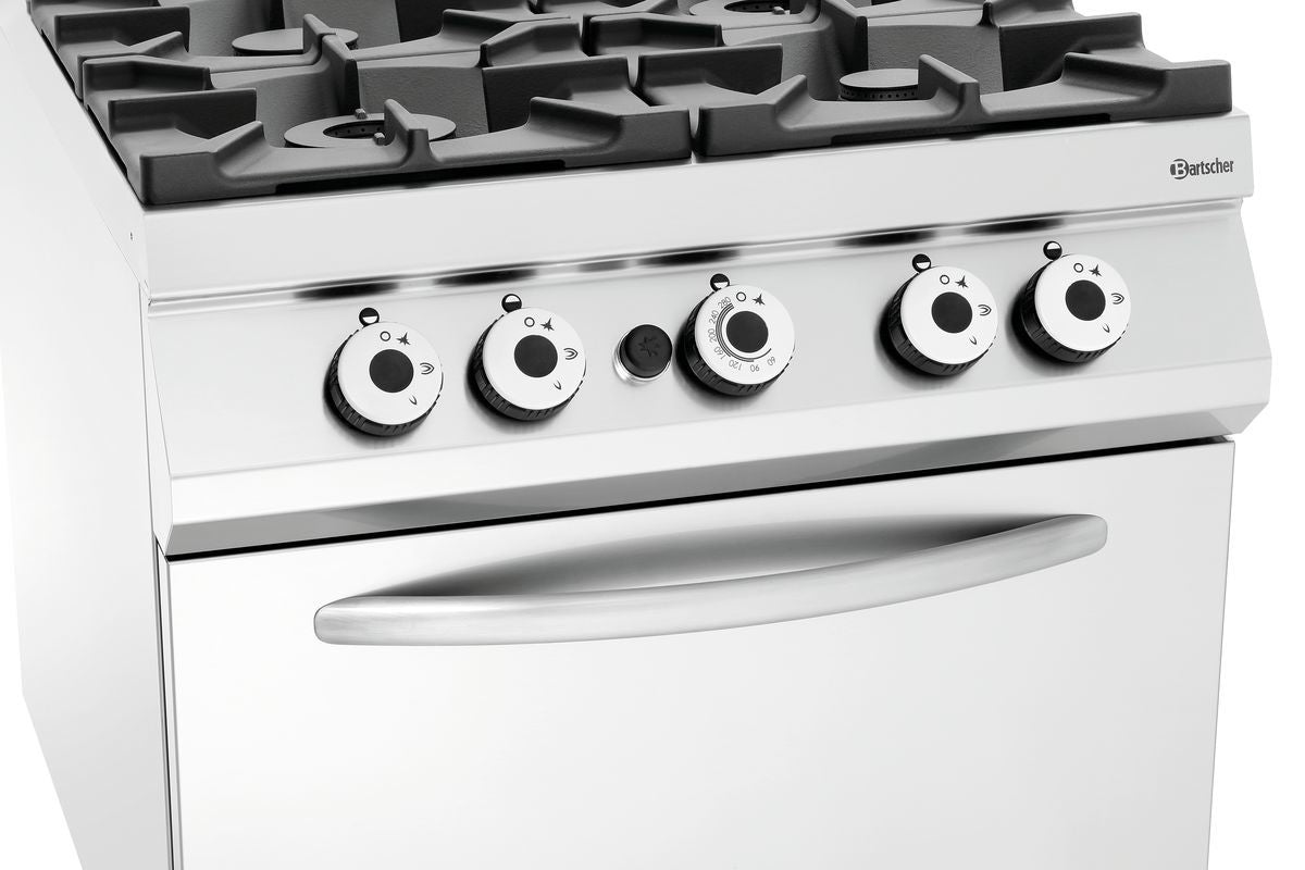 Gasherd 900, B800, 4FL, GBO 2/1GN | Bartscher 2952171 - Bartscher