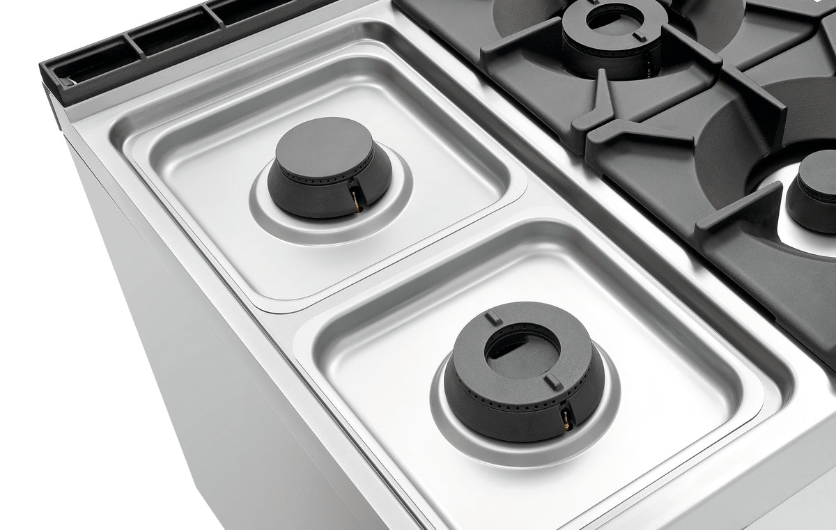 6 Flammen Gasherd, EBO 2/1GN, NS | Bartscher 2952481 - Bartscher