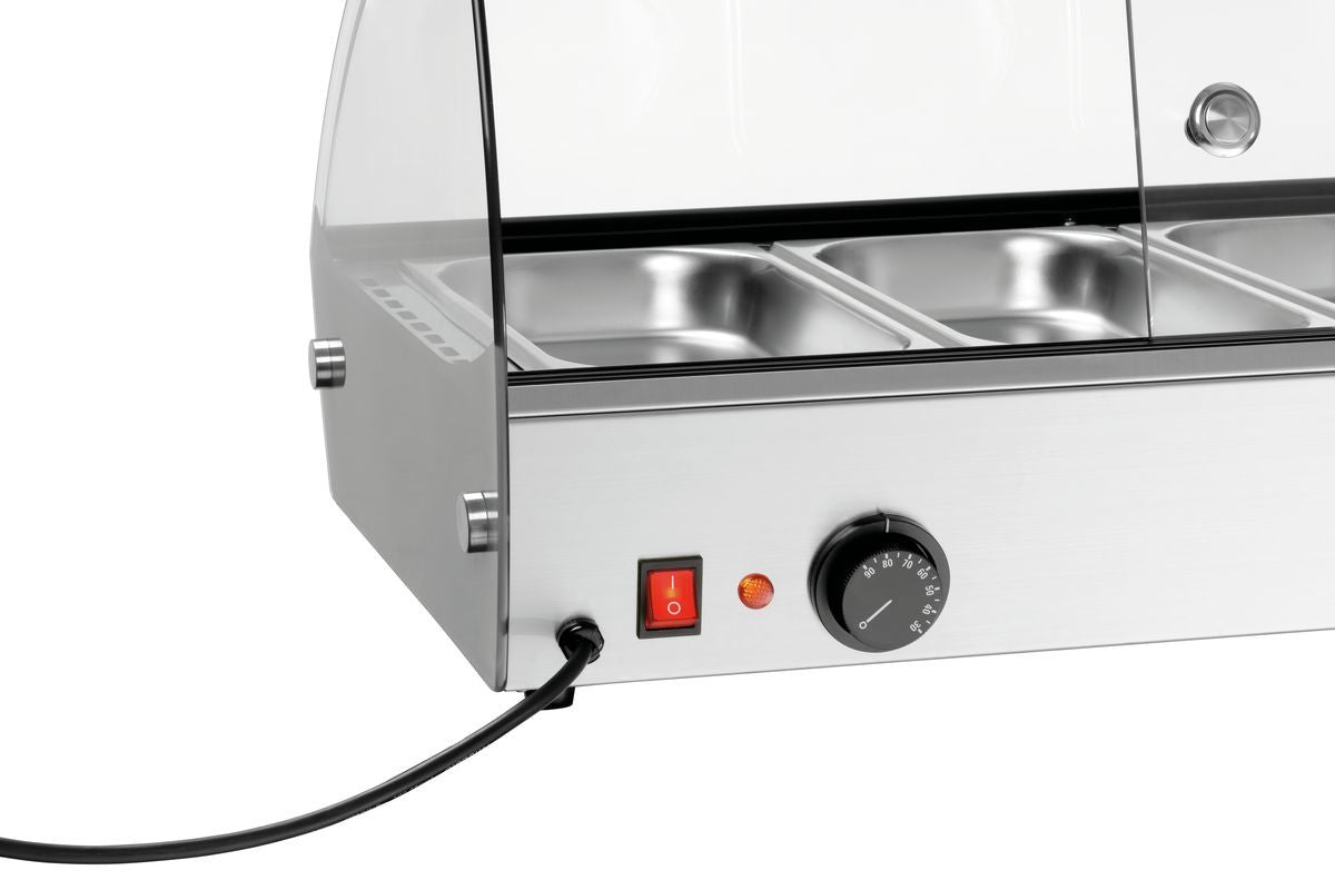 Heiße Aufsatzvitrine R6 6 x 1/3 GN | Bartscher 305059 - Bartscher