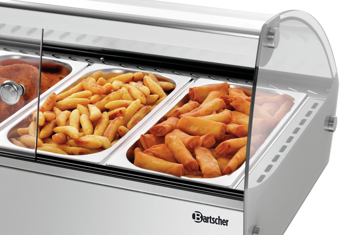 Heiße Aufsatzvitrine R6 6 x 1/3 GN | Bartscher 305059 - Bartscher