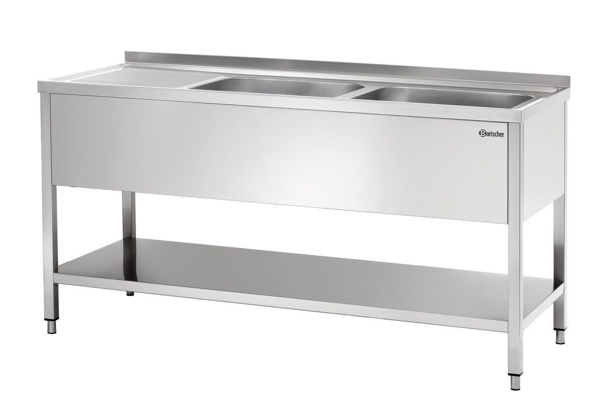 Spüle 700, B 1600, 2 Becken RE | Bartscher 306600 - Bartscher