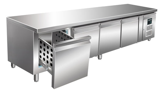 Unterbaukühltisch mit 4 Schubladen,  Modell UGN 4100 TN-4S | Saro 323-3117