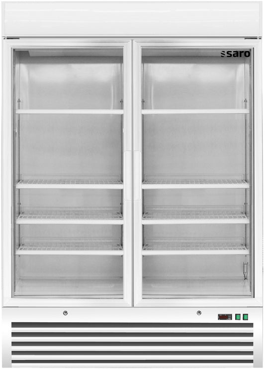 Tiefkühlschrank mit 2 Glastüren,  Modell D 920 - weiß | Saro 323-4160