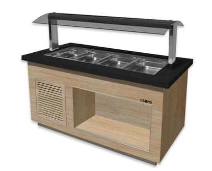 Heißes Buffet für 4x 1/1 GN,  Modell PREMIUM LINE SB-H170 OAK | Saro 366-2605 | Saro