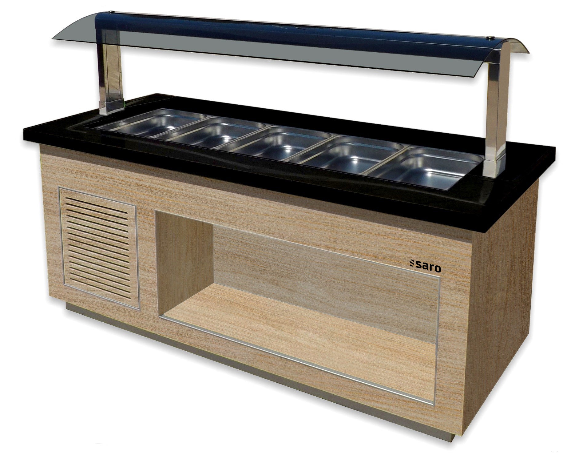 Heißes Buffet für 5x 1/1 GN,  Modell PREMIUM LINE SB-H200 OAK | Saro 366-2610 | Saro