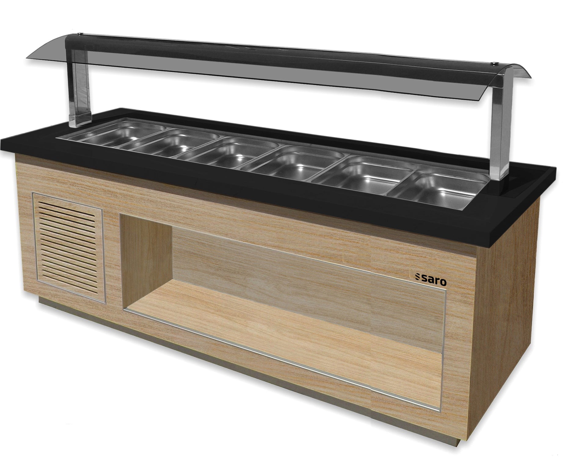 Heißes Buffet für 6x 1/1 GN,  Modell PREMIUM LINE SB-H230 OAK | Saro 366-2615 | Saro
