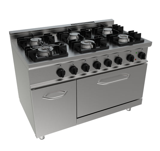 Gasherd mit Elektrobackofen  Modell E7/KUPG6LE | Saro 423-1045