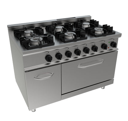 Gasherd mit Elektrobackofen  Modell E7/KUPG6LE | Saro 423-1045