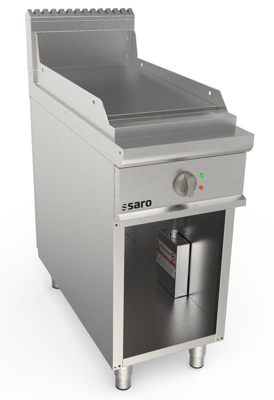 Elektrogriddleplatte 400 mm breit Stand glatt  Modell LQ / FTE2BAL | Saro 423-8725