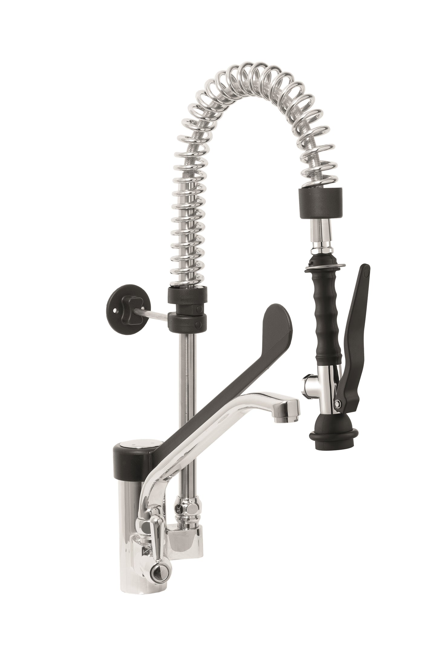 Einloch-Vorspülbrause+Hebel-Armatur schwarz  Modell EMMI | Saro 457-1070