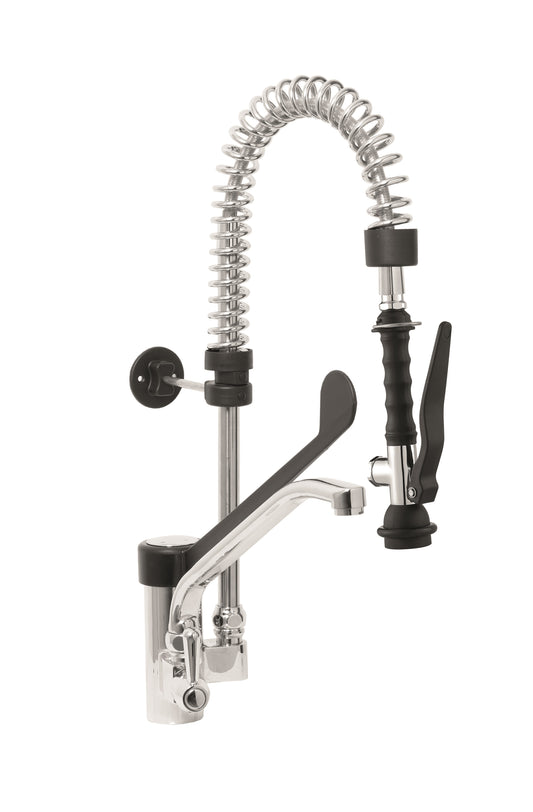 Einloch-Vorspülbrause+Hebel-Armatur schwarz  Modell EMMI | Saro 457-1070