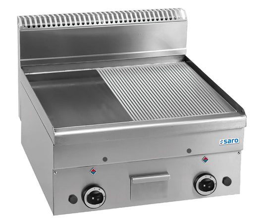 Gasgrillplatte 1/2glatt 1/2gerillt Tischmodell GFT66LR | Saro 504-1145