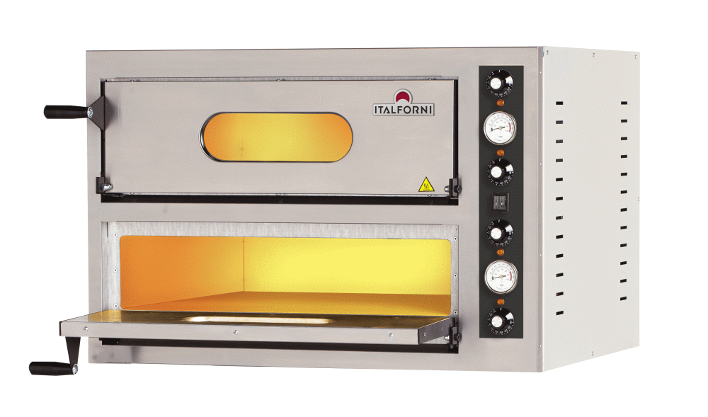 Pizzaofen Compact 4 für 4+4 Pizzen ø32cm elektro 9 kW | KBS 50521014 - KBS Gastrotechnik