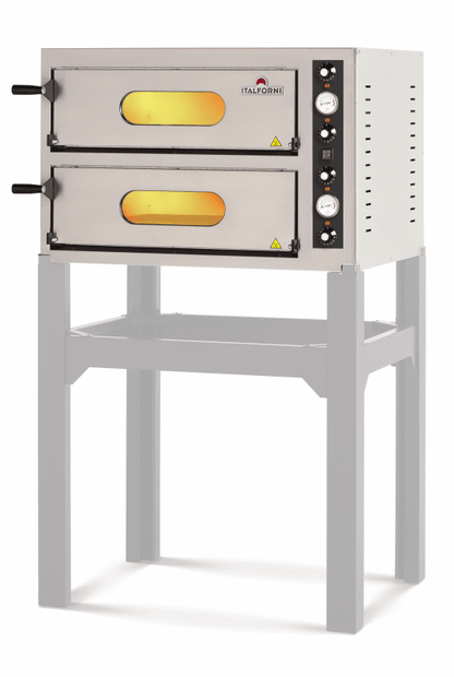 Pizzaofen Compact 4 für 4+4 Pizzen ø32cm elektro 9 kW | KBS 50521014 - KBS Gastrotechnik