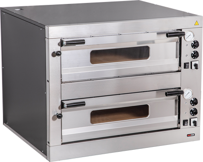 Pizzaofen Basic 4+4 für 8 Pizzen ø33cm elektro 9,6 kW | KBS 52505120 - KBS Gastrotechnik