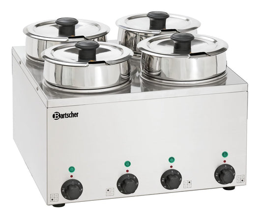 Bain Marie Hotpot, 4x Topf, 3,5 L | Bartscher 608035 - Bartscher